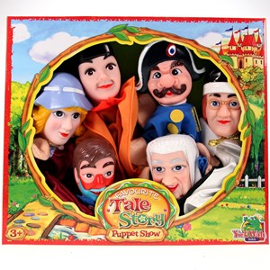 Coffret de 6 marionnettes de guignol