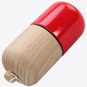 Pilule kendama bois rouge
