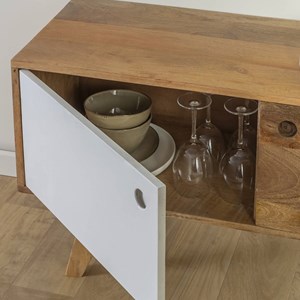 Meuble tv en bois de manguier artiq