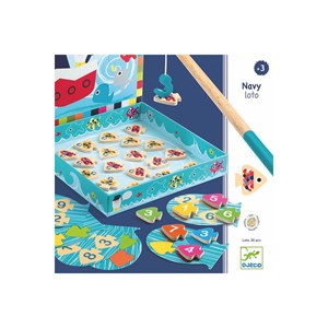 Jeu éducatif bois navy-loto