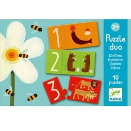 Puzzle duo +3y 10pcs chiffres djeco