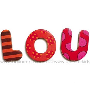 Magnétiques bois +3y 38 big lettres djec