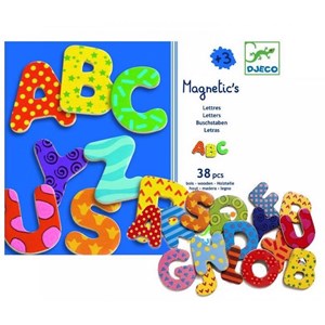 Magnétiques bois +3y 38 big lettres djec