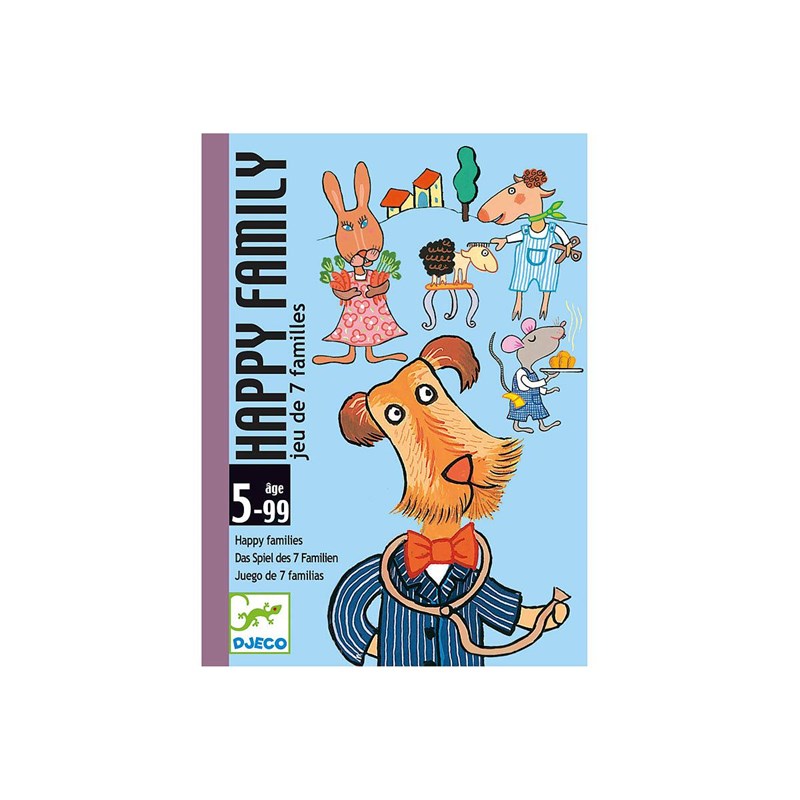 Jeu cartes 5-99y happy family djeco