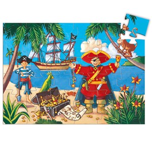 Puzzle silhouette +4y 36pcs le pirate et