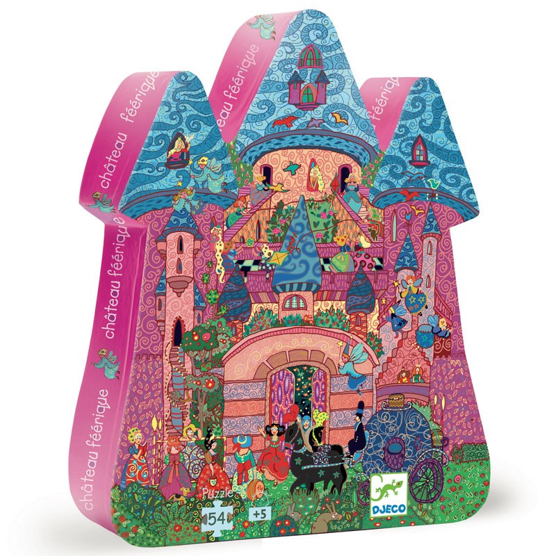 Djeco - Puzzle silhouette 54pcs +5y château