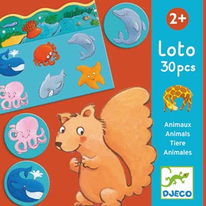 Jeu éducatif +2y loto des animaux djeco