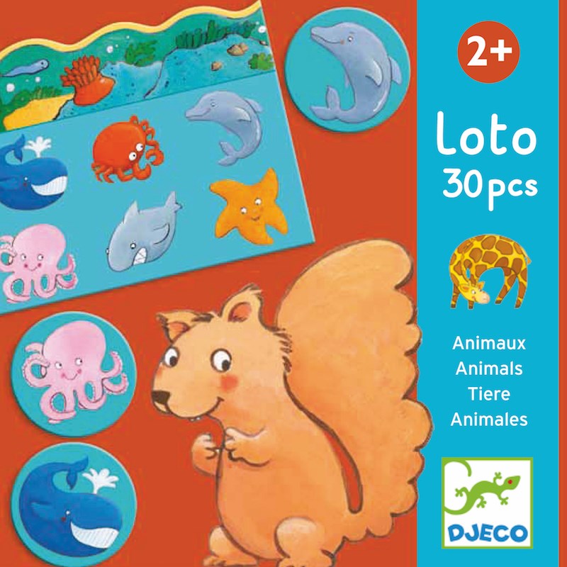 Jeu éducatif +2y loto des animaux djeco