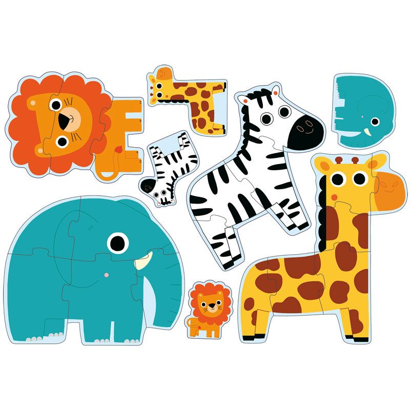 Puzzle évolutif primo +2y dans la jungle