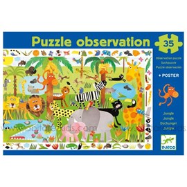 Puzzle observation la jungle djeco