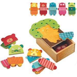 Puzzle bois +2y arbra doudou djeco