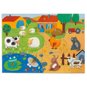 Puzzle évolutif tractiloferme djeco