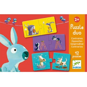 Puzzle duo +2y contraires djeco