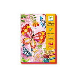 Tableau paillettes 7-13y papillons