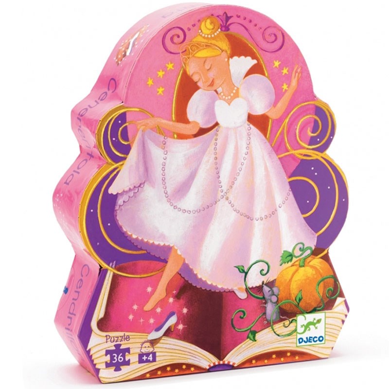 Puzzle silhouette 36pcs +4y cendrillon d