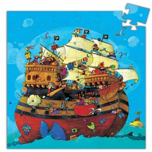 Puzzle silhouette +5y 54pcs le bateau