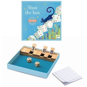 Shut the box 6-99y jeux classiques djeco