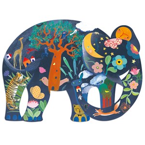 Puzzle art 150pcs +6y eléphant djeco