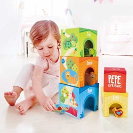 Cubes bébé puppy et ses amis hape