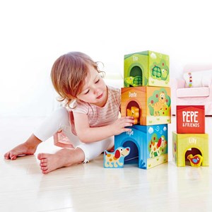 Cubes bébé puppy et ses amis hape