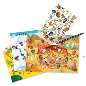 Décalcos 4-8y savane désert et pôle nord