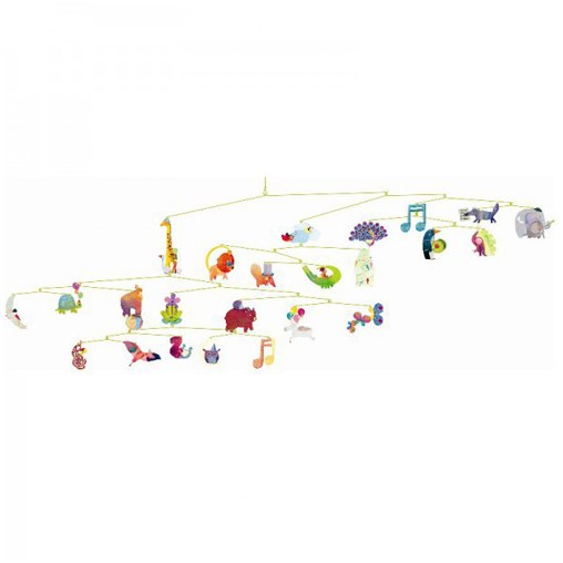 Djeco - Mobile polypro carnaval des animaux djec