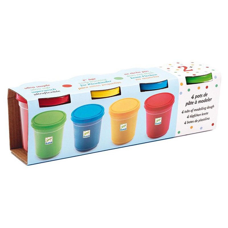 4 pots pâte à modeler +2y modelages