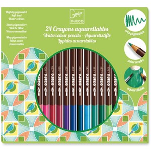 24 crayons aquarellables