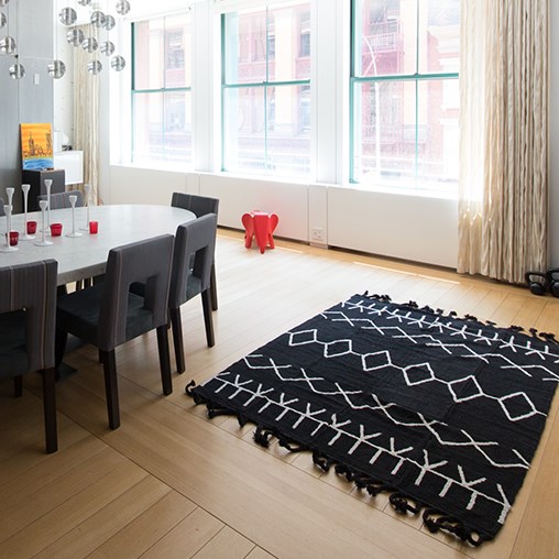 Tapis enfant 140x200cm bereber black lor