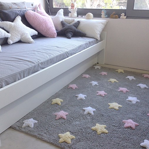 Tapis enfant 120x160cm tricolor stars lo