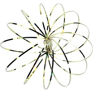 Sculpture kinetique couleur or