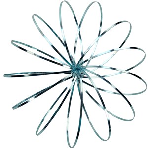 Sculpture kinetique couleur bleu