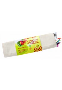 5 sacs réutilisables fruits et légumes,
