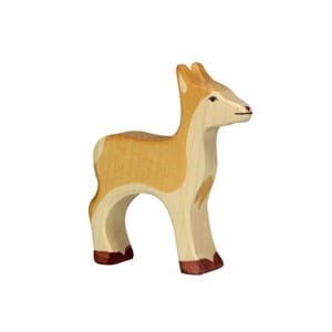 Figurine holztiger biche 10 cm