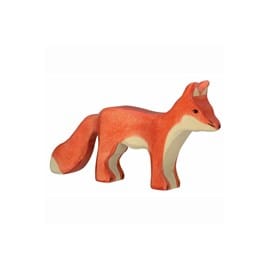 Figurine holztiger renard 14 cm