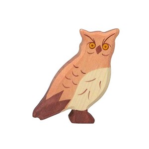 Figurine holztiger hibou 6 cm