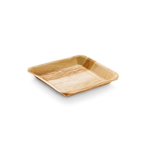 Lot de 25 assiettes en palmier carrée 24
