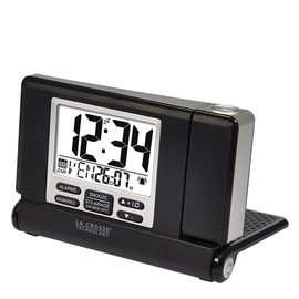 Réveil de voyage avec projection noir