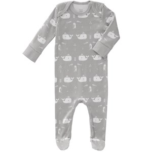 Pyjama bébé naissance baleine fresk gris