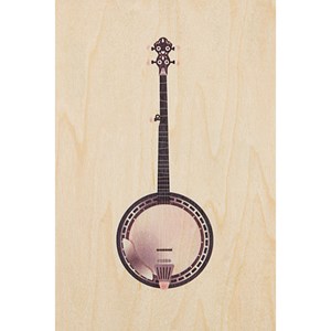 Carte postale bois banjo