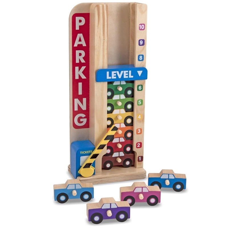 Melissa & Doug - Garage pour empilage et comptage