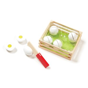 Oeufs en bois à trancher et à trier