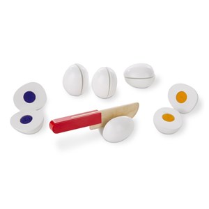 Oeufs en bois à trancher et à trier