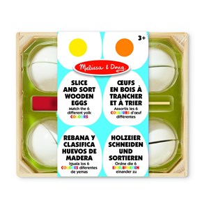 Oeufs en bois à trancher et à trier