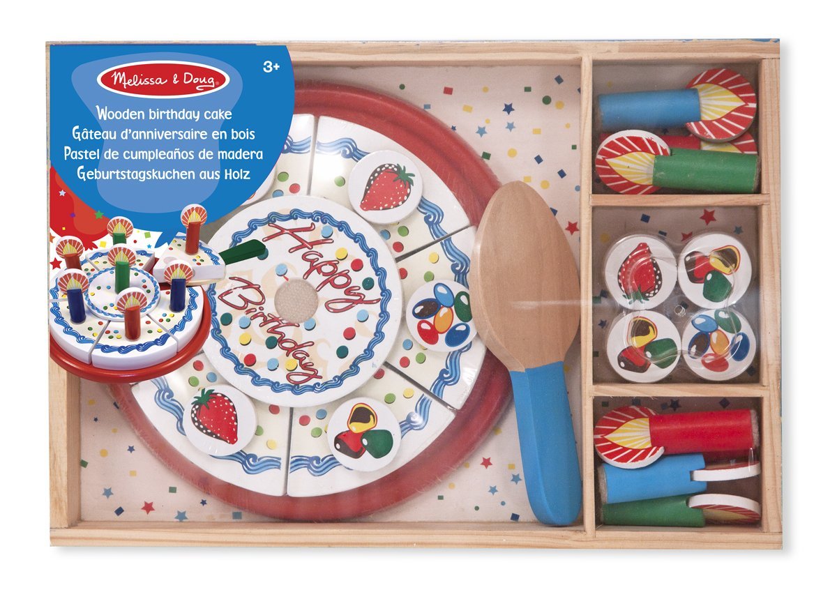 Gâteau d'anniversaire en bois de la marque Melissa&Doug, référence