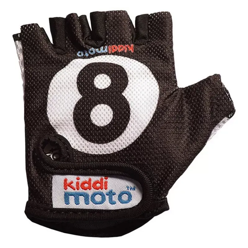 KIDDIMOTO Gants de v&eacute;los : 8 ball (taille s) 