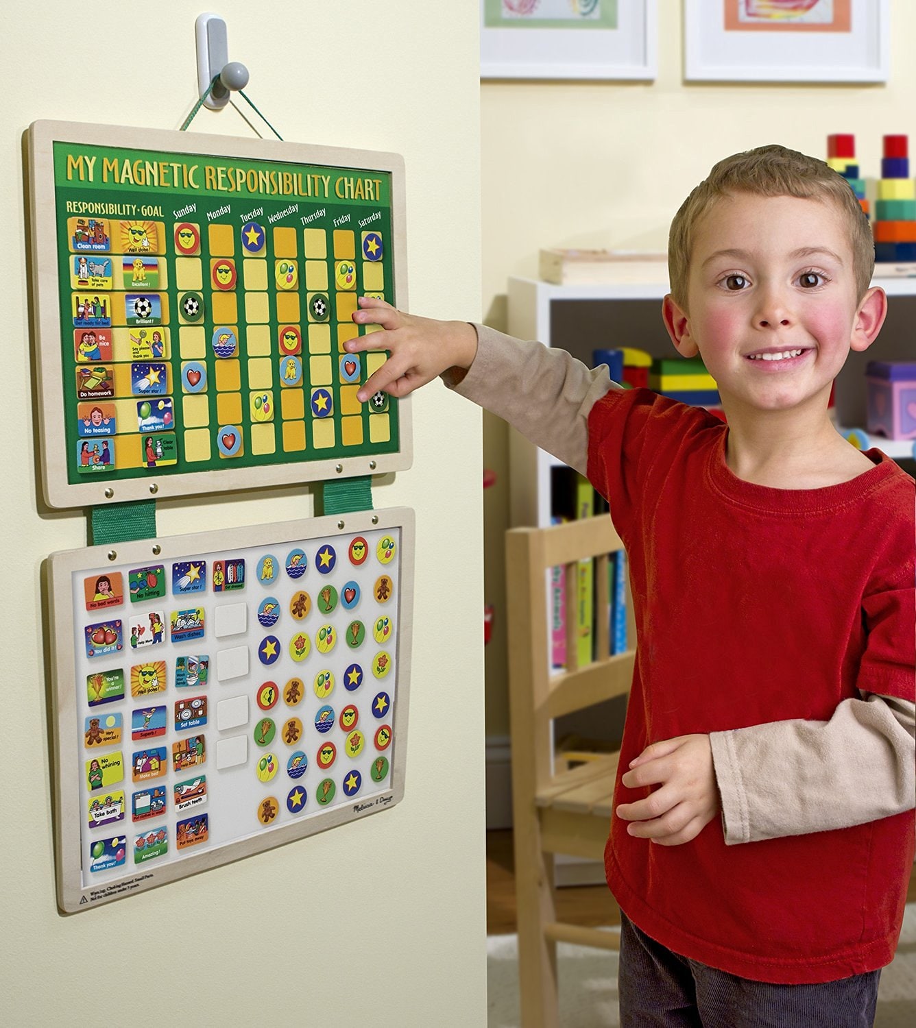 Navaris Tableau de Récompense pour Enfants - Tableau Magnétique