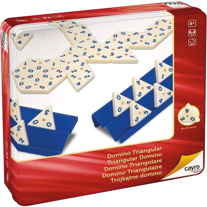 Dominos triangulaires - coffret métal