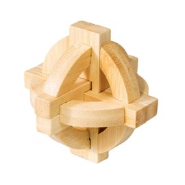 Casse-tête bambou double disque
