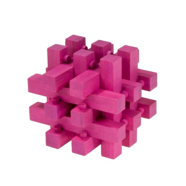 Casse-tête bambou immeuble magenta